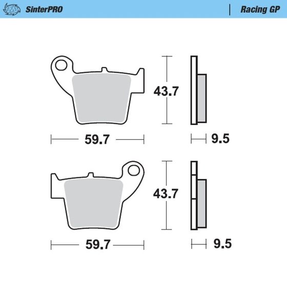 MX 85 (2018 - 2019) racing brake pads | MOTO-MASTER