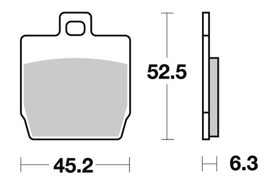 50 NITRO (1997 - 2010) brakepads ceramic (731hf) | SBS