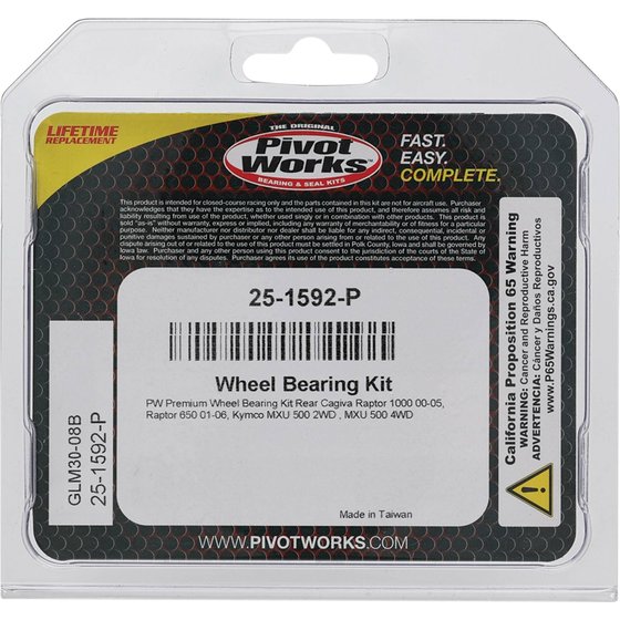 RAPTOR 1000 (2000 - 2005) wheel bearing kit rear | All Balls