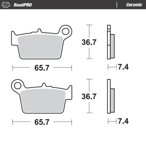 ALP 200 4T (2006 - 2021) ceramic brake pad | MOTO-MASTER