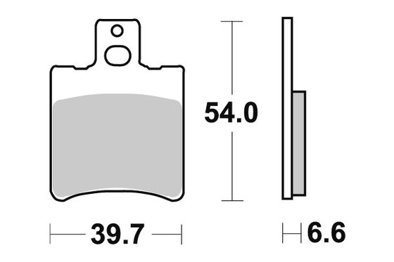 50 NITRO (1998 - 2006) sbs brakepads ceramic (667hf) | DOPPLER