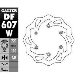 FE 570 (2009 - 2012) fixed wave brake rotor | GALFER