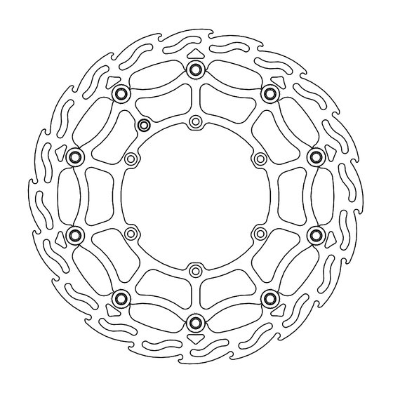 RR 500 ENDURO 4T (2015 - 2021) flame street brake rotor | MOTO-MASTER