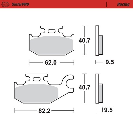 TRAXTER 500 (2001 - 2005) sintered metal racing brake pads | MOTO-MASTER