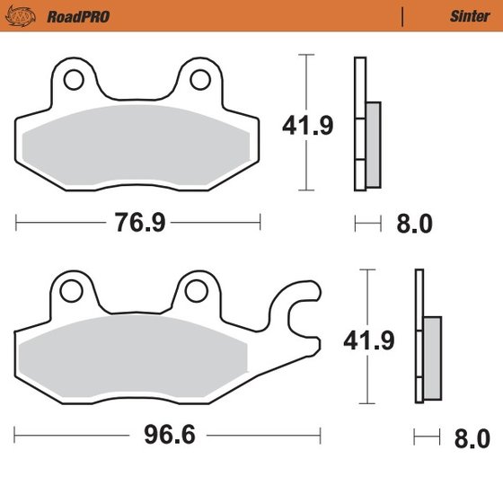 CANYON 500 (1999 - 2005) sintered rear brake pad | MOTO-MASTER