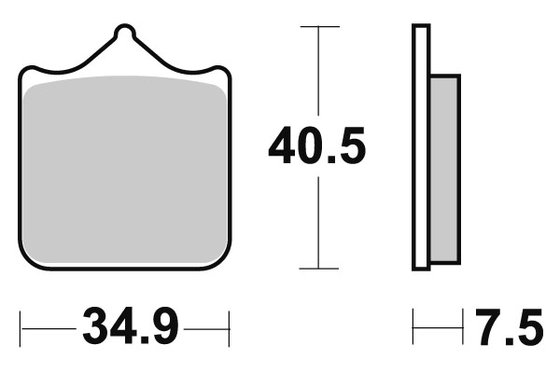 F4 1000 (2006 - 2007) brakepads sintered | SBS