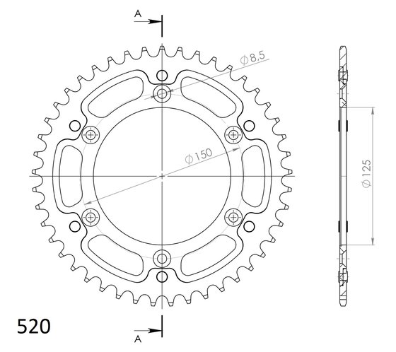 FX 450 (2010 - 2011) stealth rear sprocket | Supersprox