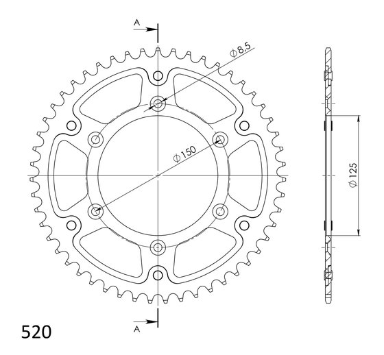 FX 450 (2010 - 2011) stealth rear sprocket | Supersprox