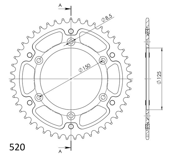 FX 450 (2010 - 2011) stealth rear sprocket | Supersprox