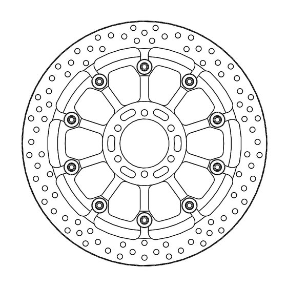 TNT 1130 (2005 - 2010) halo pro race floating brake rotor | MOTO-MASTER