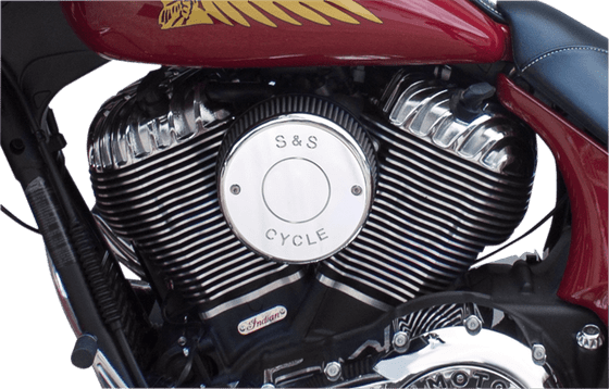 CHIEF CLASSIC (2014 - 2015) nostalgic script chrome air cleaner cover | S&S CYCLE