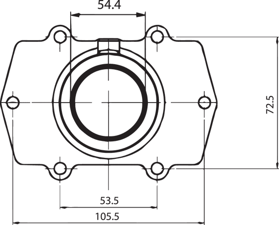 SABER CAT 500 (2004 - 2004) carb flange | KIMPEX