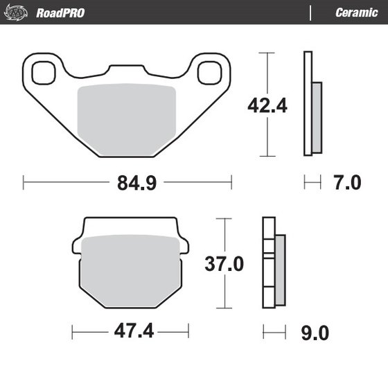 50 CABALLERO CASA (2007 - 2020) ceramic brake pad | MOTO-MASTER