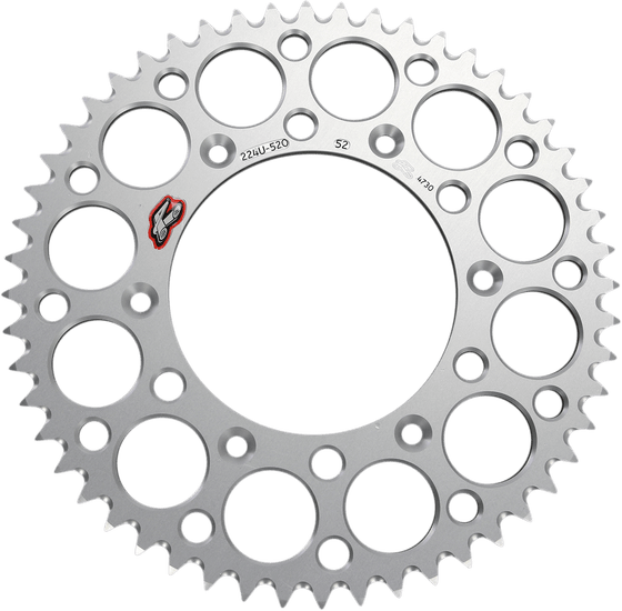 PR7 650 ADVENTURE (2016 - 2020) aluminum rear sprocket - 52 teeth | RENTHAL