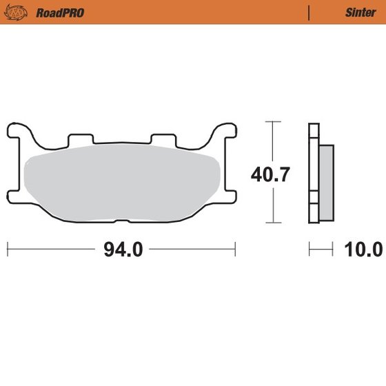 250 SUPER SHADOW (2007 - 2007) sintered front brake pad | MOTO-MASTER