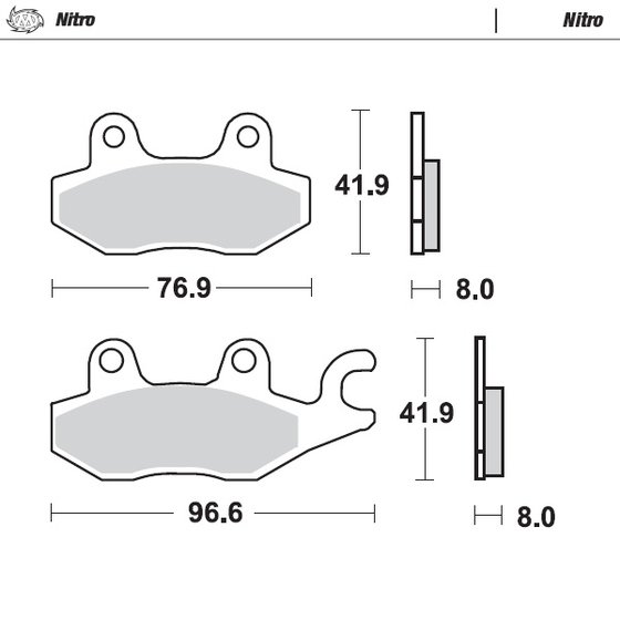 90 DVX (2006 - 2016) nitro atv brake pad | MOTO-MASTER