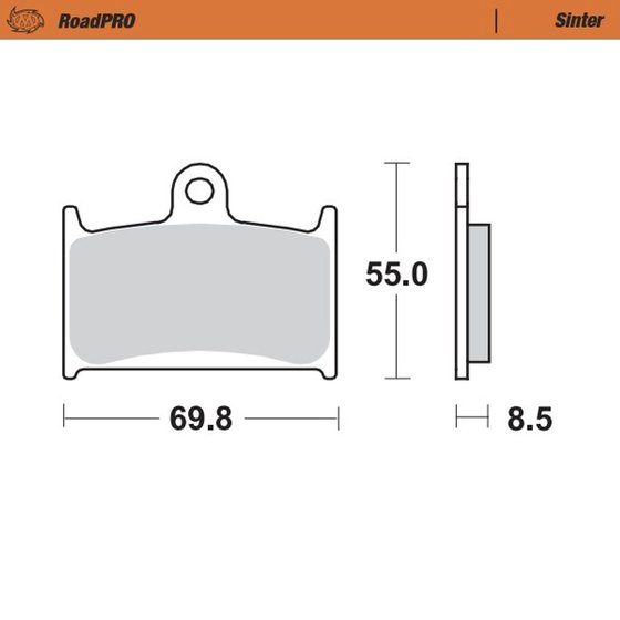 1000 S (2004 - 2009) sintered front brake pad | MOTO-MASTER