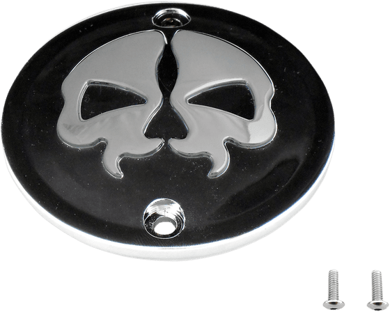 900 LIGHTNING (2003 - 2010) split skull black engine cover | DRAG SPECIALTIES