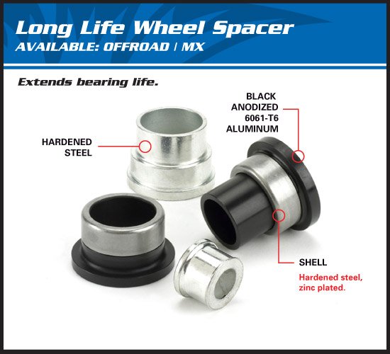 EX 450 F (2021 - 2021) wheel spacer kit rear | All Balls