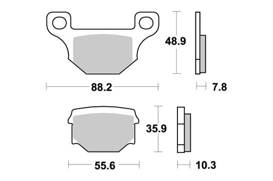 BULL&T (2011 - 2017) brakepads ceramic | SBS