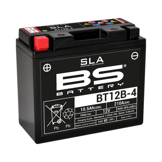 RUNNER 125 4T (1999 - 2016) bt12b-4 sla 12v 210 a battery | BS BATTERY