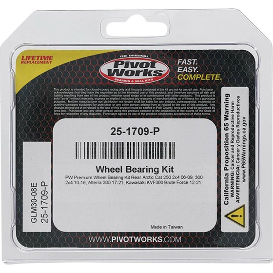 300 DVX (2010 - 2016) wheel bearing kit rear | All Balls