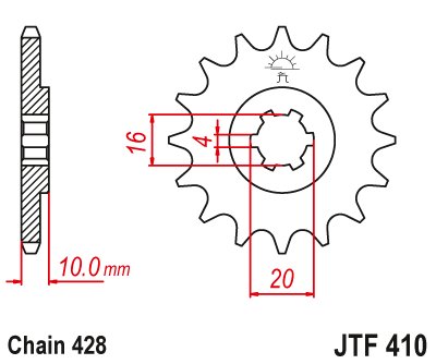 CRUISE CLASSIC (1999 - 2001) steel front sprocket | JT Sprockets