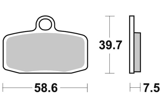 TRIALS 2.9 (2013 - 2014) brakepads racing sintered | SBS