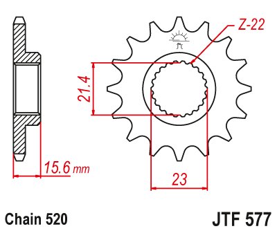 SKORPION REPLICA 660 (1995 - 2002) steel front sprocket | JT Sprockets