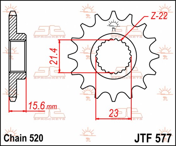 SKORPION REPLICA 660 (1995 - 2002) steel front sprocket | JT Sprockets