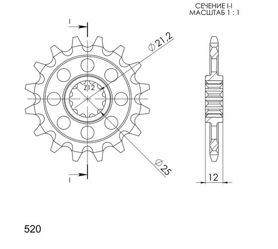 FC 501 (1996 - 2001) supersprox / jt front sprocket 823.15 | Supersprox