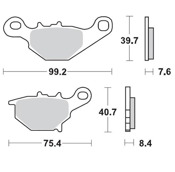 MC 85 (2022 - 2023) sintered metal racing brake pads | MOTO-MASTER