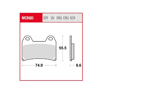 F3 675 (2012 - 2014) sintered metal brake pad | TRW