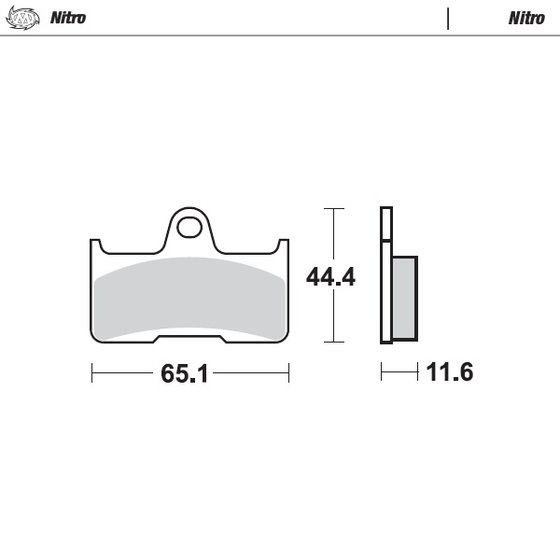 520 (2009 - 2011) nitro atv brake pad | MOTO-MASTER