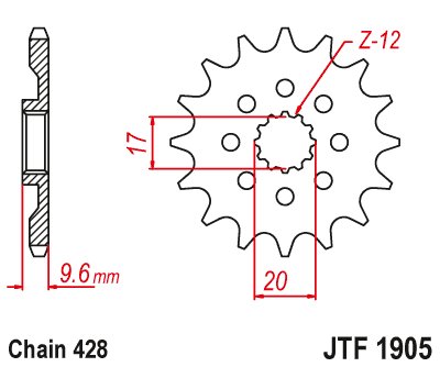 MC 85 (2021 - 2023) steel front sprocket | JT Sprockets