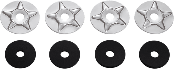 CROSS COUNTRY (2010 - 2017) starwasher with rubber (4 pack) | SHOW CHROME