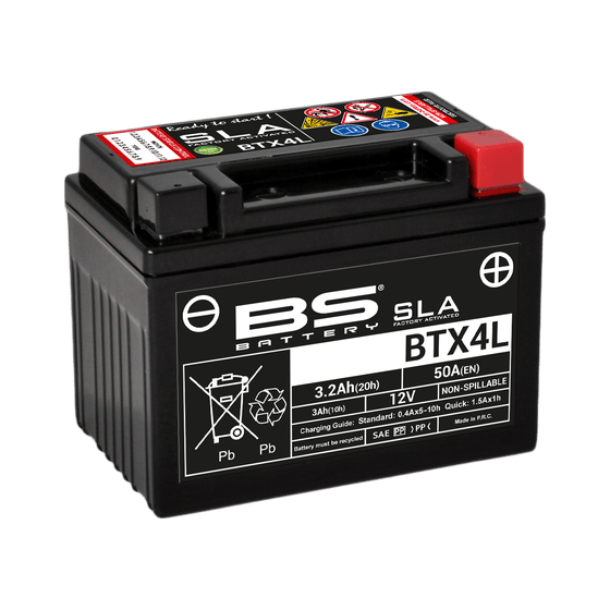 RUNNER 50 (2002 - 2011) btx4l/btz5s battery | BS BATTERY