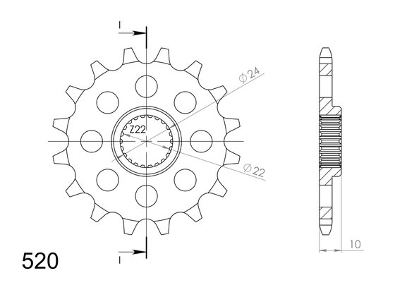 DS 650 (2006 - 2006) supersprox / jt front sprocket 402.16 | Supersprox