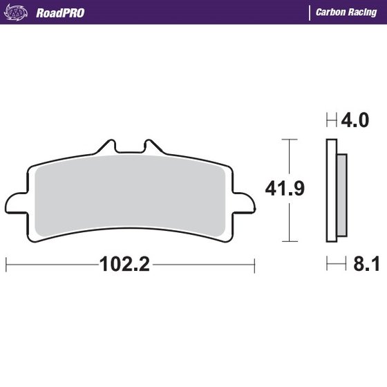 SUPERVELOCE 800 (2020 - 2022) carbon racing brake pads | MOTO-MASTER