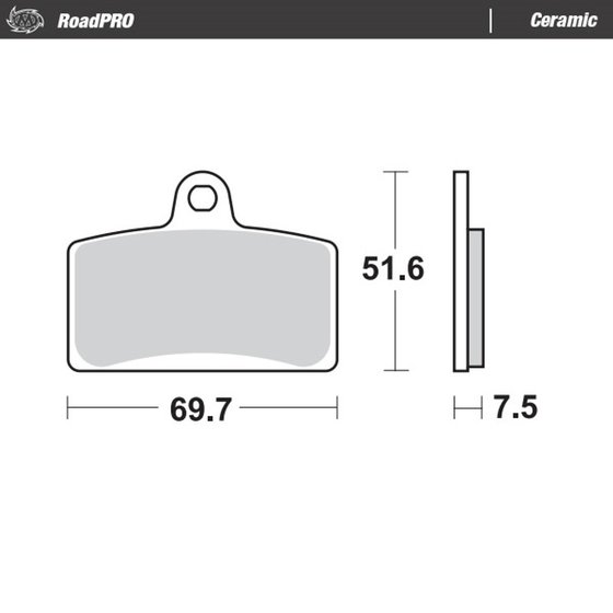 DRAKON 50 (2007 - 2007) ceramic brake pad | MOTO-MASTER