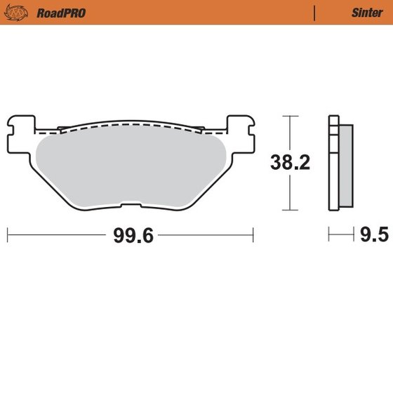 GV 650 (2005 - 2005) sintered rear brake pad | MOTO-MASTER