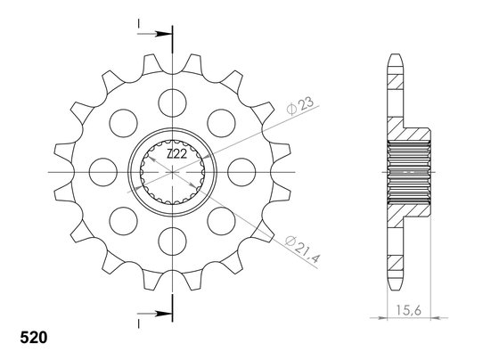 660 BAGHIRA (2000 - 2005) supersprox / jt front sprocket 577.15 | Supersprox