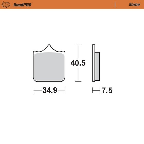 TNT 1130 CENTURY RACER (2011 - 2012) sintered front brake pad | MOTO-MASTER