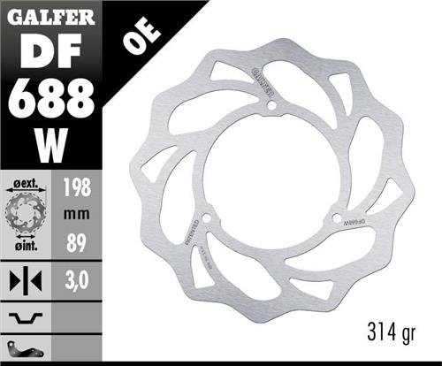 MC 65 (2021 - 2023) fixed wave brake rotor | GALFER