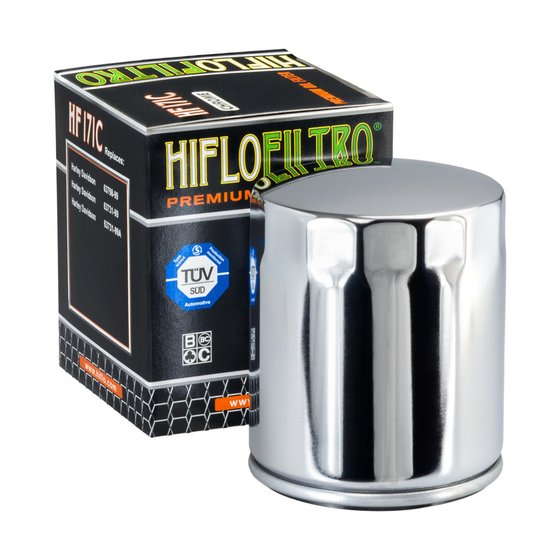 1200 M2 CYCLONE (1997 - 2002) chrome spin-on oil filter | Hiflofiltro