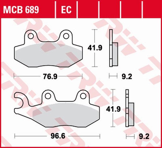 CITYSTAR 200 (2018 - 2018) allround organic standard brake pad | TRW