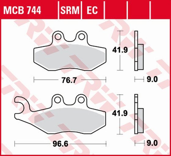 CITYSTAR 200 (2013 - 2016) organic brake pad for scooter - 125 | TRW