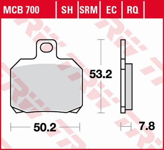 CITYSTAR 200 (2013 - 2016) sintered metal brake pads | TRW