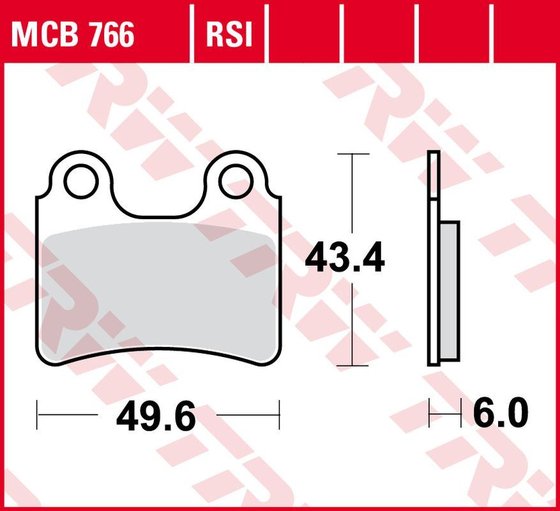 TRIALS 2.9 (2006 - 2008) allround organic brake pad | TRW