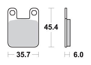 TREKKER 50 (1999 - 2008) brake pads | SBS